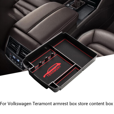

Replacement For Teramont 2017 Car Center Console Armrest Box Organizer Secondary Storage Tray Pallet