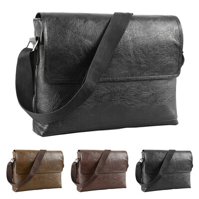 

Fashion Dark Brown Mens Leather Bags For Men Mens Cross Body Handbag