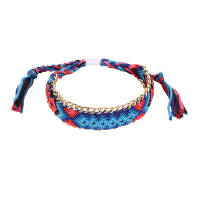 

Woven Rope String Hippy Boho Embroidery Cotton Friendship Bracelets For Women