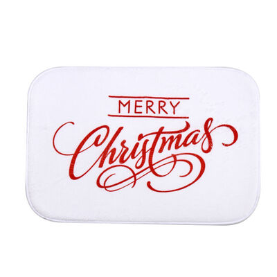 

Merry Christmas Floor Mat Doormat Carpet anti-skid Non-woven Fabric Mat Christmas Decoration Supplies