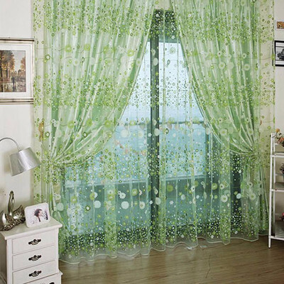 

Pastoral Small Flower Offset Screen Curtain Bathroom Bedroom Curtain