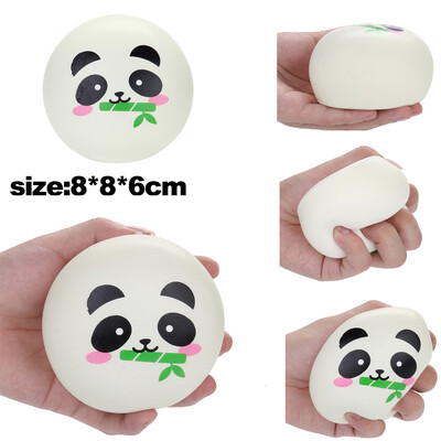 

〖Follure〗8cm Squishies Panda Doughnut Slow Rising Squeeze Scented Stress Reliever Toys