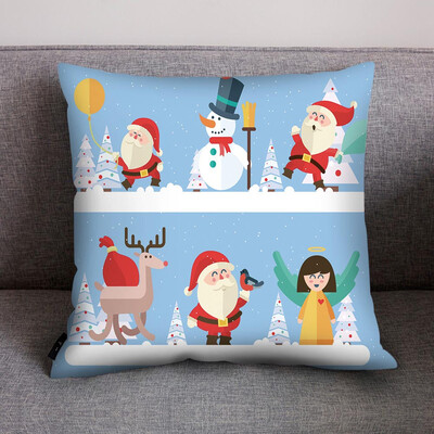 

Tailored Print Pillow Case Polyester Sofa Car Cushion Cover Home Decor
