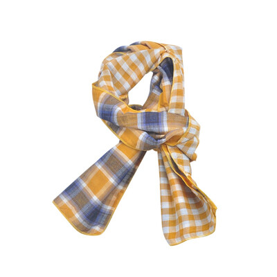 

Autumn Winter Casual Fashion Baby Plaid Printing Scarf Childrens Warm Neckerchief