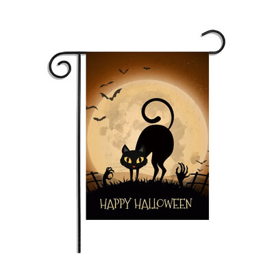

Halloween Custom Pumpkin Weatherproof Decoration Garden Flag 12 Sytles Printed Decorative Hanging Banner