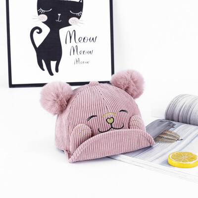 

Fashion Kids Autumn Hat Baby Girl Boy Cute Soft Baseball Cap Breathable Cartoon Visors Hats Sun Hats