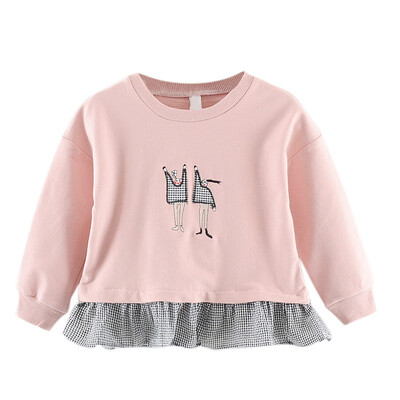 

Spring Autumn Baby Girl Long Sleeve Patchwork Design Sweatshirt Toddler Casual Coat Jackets Outerwear Clothes