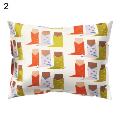

Flower Plane Coffee Fruit Circle Pillow Case Cushion Cover Sofa Bed Car Decor