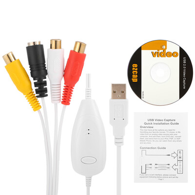 

ezcap1568 USB Video Capture Video Converter Recorder Convert Analog Video Audio to Digital Format for Windows 7 8 10 Mac OS