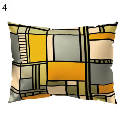 

Multicolor Geometric Pattern Throw Pillow Case Cushion Cover Home Office Decor