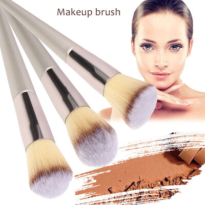 

Womens Fashion Makeup Brushes Set Wooden Foundation Eyebrow Eyeshadow Brush Cosmetic Brush Tools
