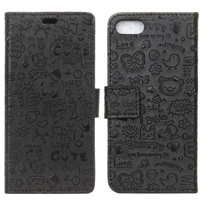 

MOONCASE Wiko Sunny3 Little Witch Leather Case - Black