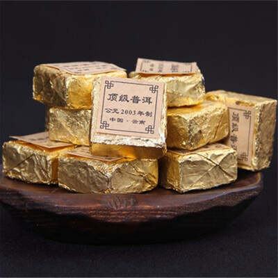 

C-PE049 Puer tea health care pu er tea 100g pu erh compressed puer brick Puerh Yunnan fragrant old Mini Tuo small brick tea