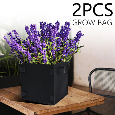 

Plant Grow Bags Soft Sided Square Cube Felt Fabric Plant Bags with Handles Air Root Pruning for Nursery Garden&Planting Grow