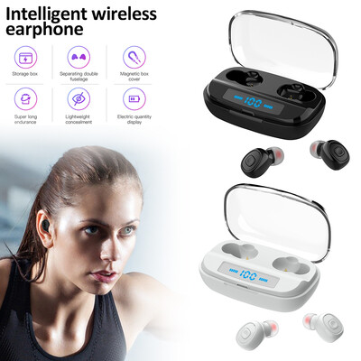 

Willstar Xi10S binaural TWS Bluetooth headset black white digital display version