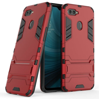 for Oppo A7 WIERSS Shockproof Hard Phone Case for Oppo A7 for Oppo A3s Armor Case Back Cover Fundas Capa Coque