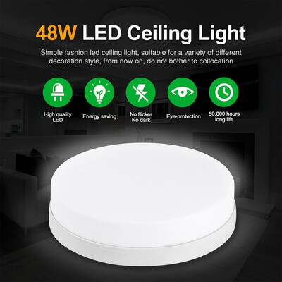 

48W LED Ceiling Lamp Daylight Lamp Spotlight Round Ceiling Light Lamp Cool White