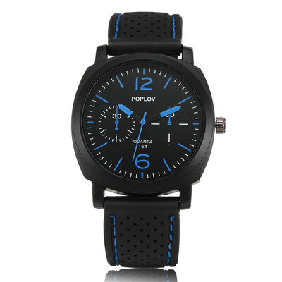 

Quartz Watch Men Silicone Strap Wrist Watch Casual Sport Male Clock
