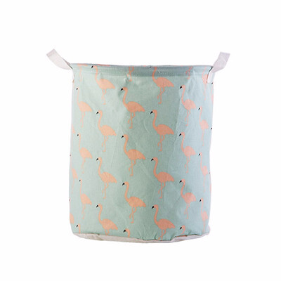 

Waterproof Linen Laundry Basket Bathroom Dirty Clothes Container Large Storage Basket