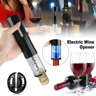 

New Electric Wine Bottle Opener Wine Cork Quick Puller Corkscrew Foil Cut
