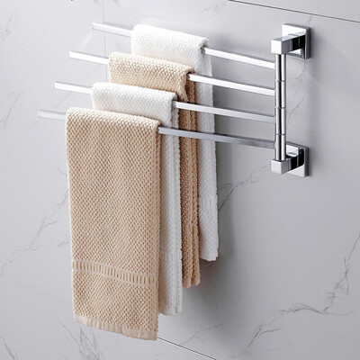 

Willstar 234 Bar Stainless Steel Towel Rack Rotary Moveable Towel Bar