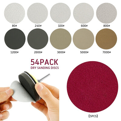 

54pcs Alumina Sandpaper Set Sanding Discs for Die Grinder Air Grinder Electric Drill