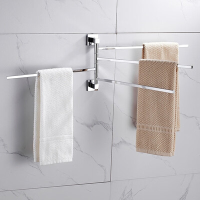 

Willstar 234 Bar Rotary Moveable Stainless Steel Towel Rack Towel Bar