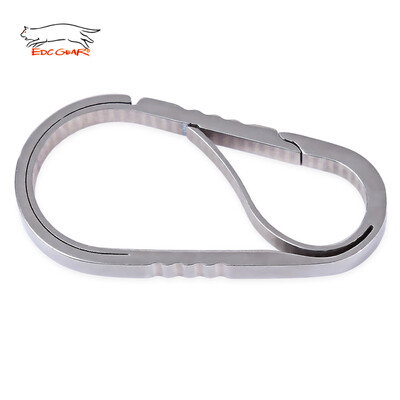 

EDCGEAR Spring Clip Hook S-shape Keychain Carabiner Double Gated Hang Buckle