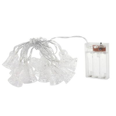 

20 LEDs Bell Light String 2M Decoration Battery Operated Lighting Chains for Christmas Hallowmas