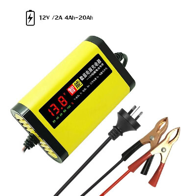 

Car Motorcycle Charger 12V 2A Full Automatic 3 Stages Lead Acid AGM GEL Intelligent LCD Display