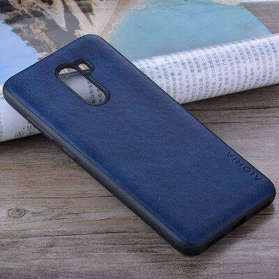 

for xiaomi pocophone f1 case Luxury Vintage leather cover phone case for Xiaomi Pocophone F1 funda coque capa Business style