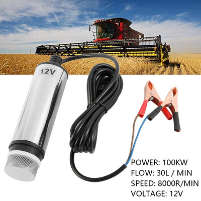 

30LMIN New Stainless Steel Fuel Transfer Pump for Water Diesel Oil Kerosene Refueling Tool