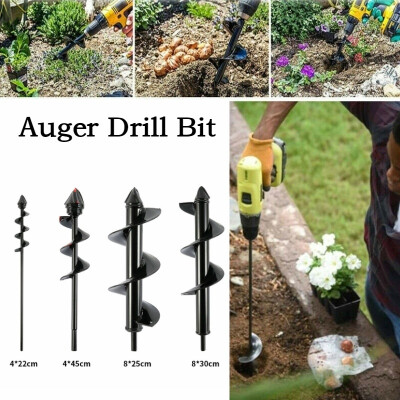 

New Auger Drill Bit Drill Head Planter Garden Auger Spiral Drill Bit Attachment