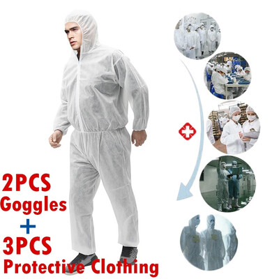 

Anti-bacterial Isolation Suit Waterproof Rework Protective Clothing Anti-splitting Goggles Spatter