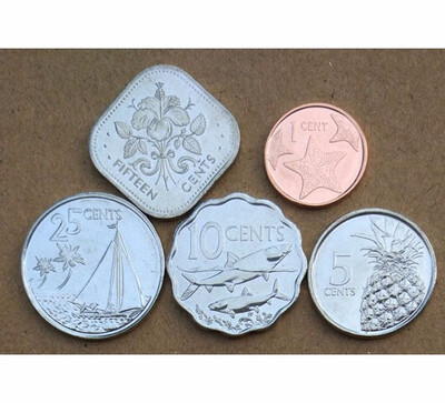

5 PCS SET Coins of Bahamas