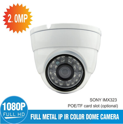 

2MP IP HD Dome Camera 36mm Fixed Lens ICR 24pcs Infrared LED - Infrared Distance 20M