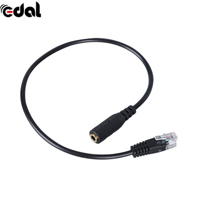 

1PC Phone Adapter - Smartphone 35mm to RJ9 Adapter Convertor Cable PC Computer Headset Telephone
