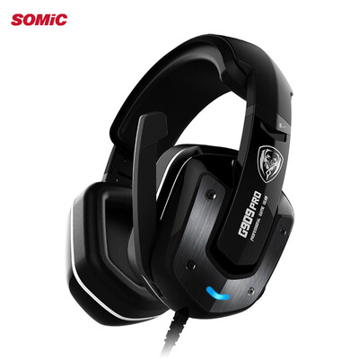 

SOMIC G909 71 Virtual Shocking Gaming Headphone with Microphone USB PC Computer Wired Headphone Headset LED for Gamers