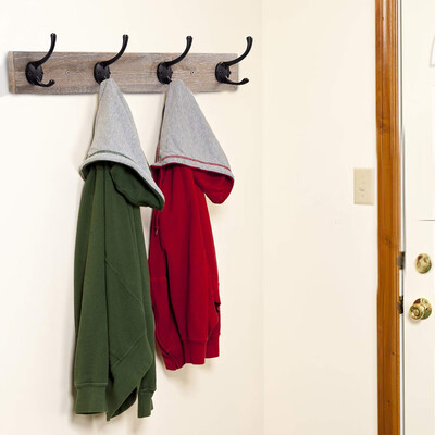 

10PCS 3 COLORS CAST IRON VINTAGE STYLE COAT HOOKS COAT HAT WALL HANGINGS
