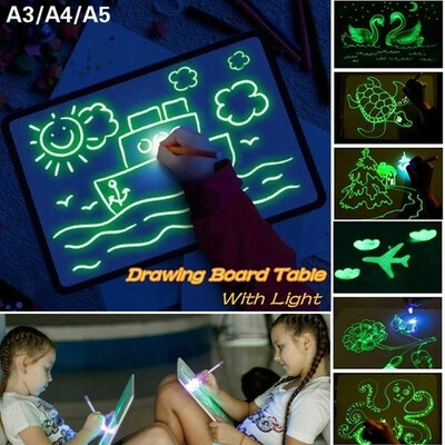 

Willstar NEW Draw with Light Fun&Developing Toy Drawing Board Magic Draw Educational