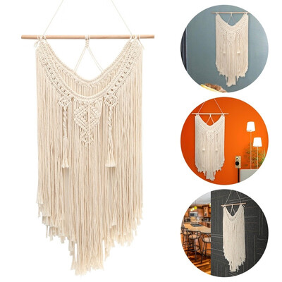 

Macrame Wall Hanging Tapestry Wall Decor Boho Chic Bohemian Woven Home Decoration