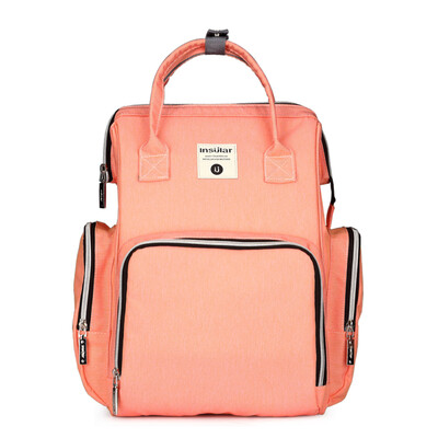 

Baby Diaper Bag Backpack Large Capacity Fashion Mummy Nappy Bag Nursing Bag Travel for Baby Care Red