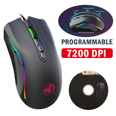 

Willkey Mini Wired Gaming Mouse 7200DPI program macro definition Gamer Mice A869RGB Mouse Optical for Laptop Computer