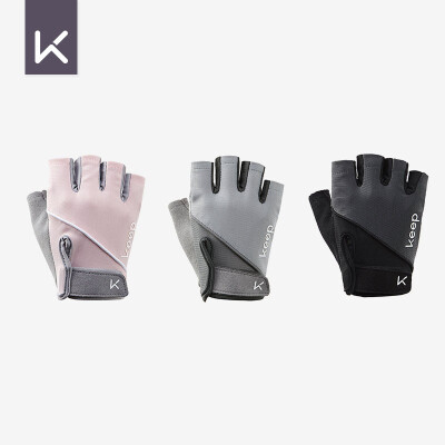 

Keep light sports gloves womens equipment training anti-skid protection half finger breathable cherry powder  code