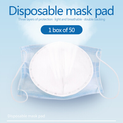 

50pcs Disposable meltblown non-woven mask filter pad
