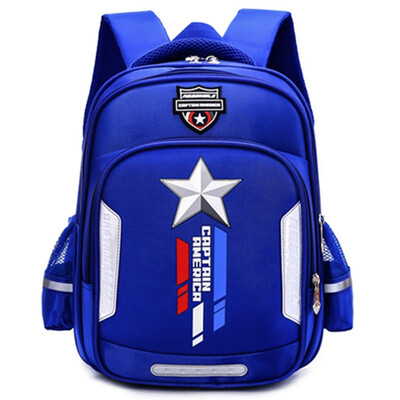 

Primary school student bags captain america boy children kindergarten book bag teenager schoolbag Kids spine protection backpack