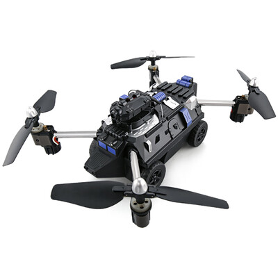 

720P HD Camera Altitude Air Land Ground Mode RC Quadcopter Car Drone Toy