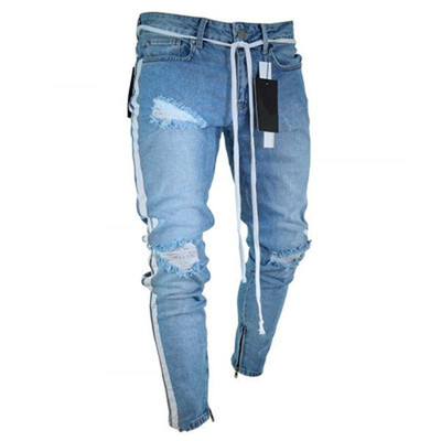 

Mens Skinny Cotton Jeans Denim Stretch Jeans Men Hombre Slim Fit Fashion Elastic Waist
