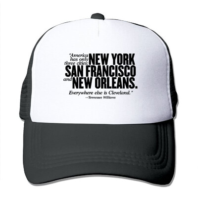 

New York San Francisco New Orleans Summer Sun Protection Mesh Cap Baseball Hat Cap Adjustable