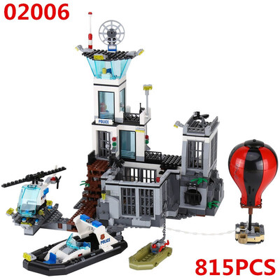 

LEPIN 02006 City Police Prison Island LegoING 60130 toys for children Model Building Blocks Boys DIY Gifts 815pcs